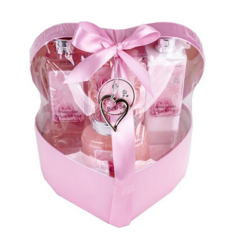 Coffret coeur rose