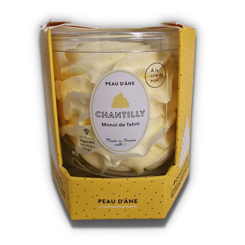 Bougie bijou chantilly monoï de Thaiti